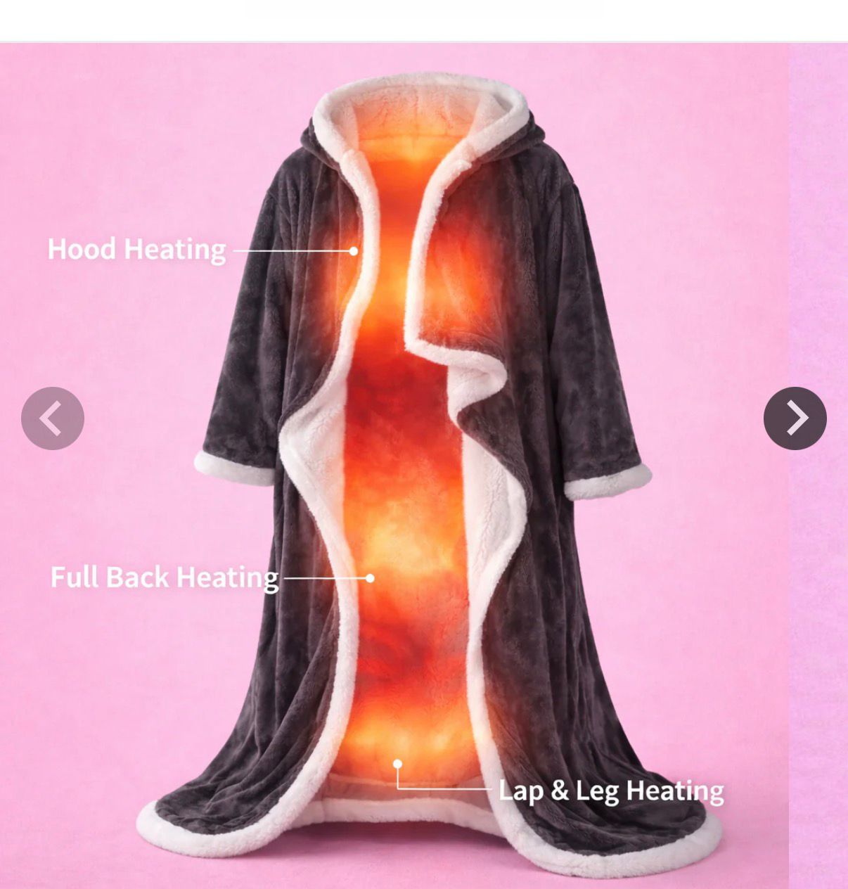 ThermaHug™ Smart Heated Blanket with Sleeves & Foot Pocket”